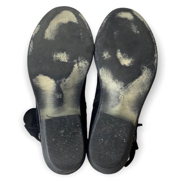 Arnold Churgin Black Suede Studded  Ankle Booties - Picture 10 of 12